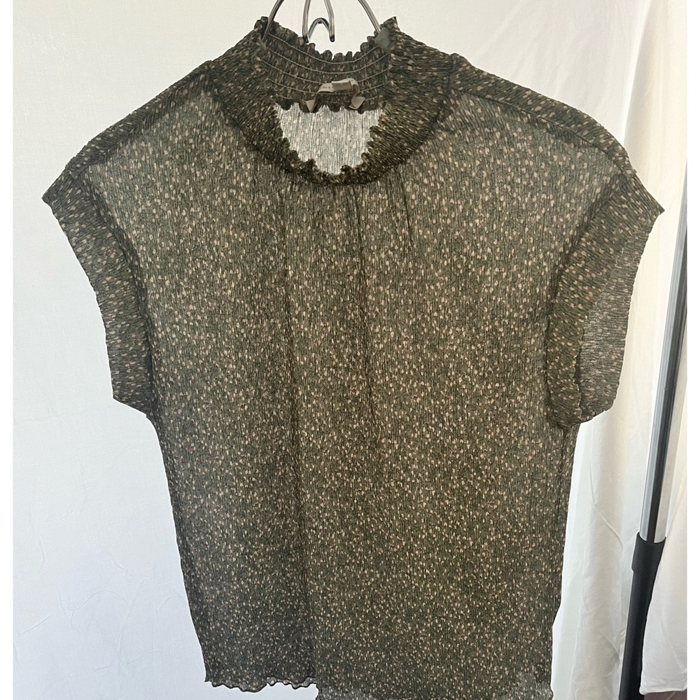 Large. Sheer women’s top